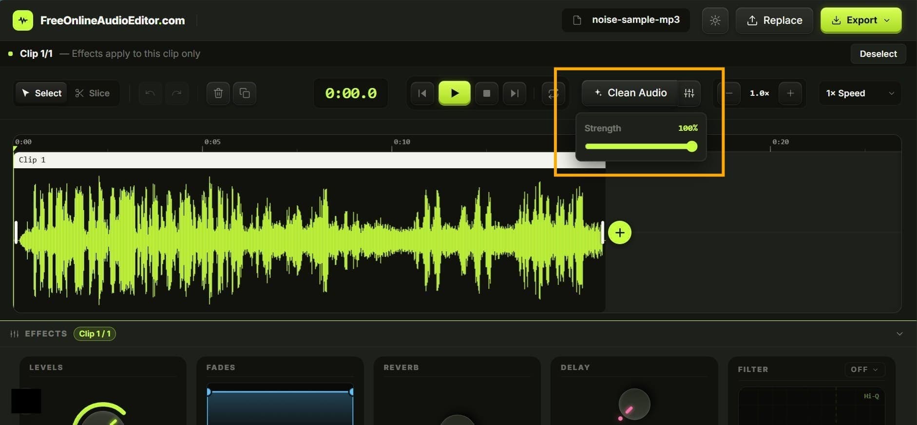 Noise Remover Preview